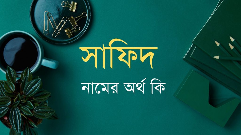 সাফিদ নামের অর্থ কি