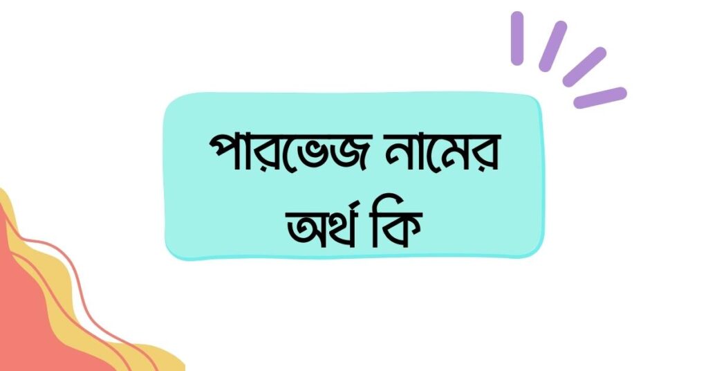 পারভেজ নামের অর্থ কি ()